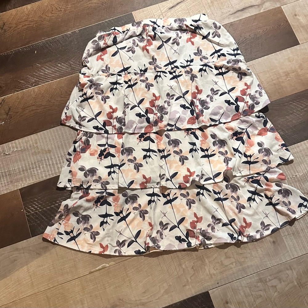 Floral Pastel Ruffle Skirt